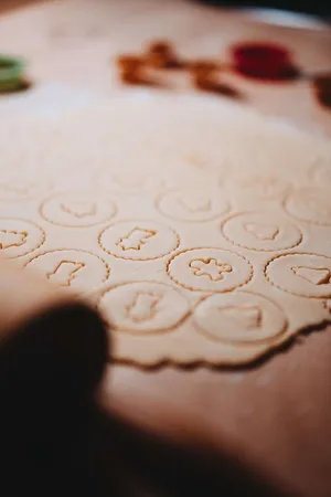 Pretty Christmas Sugar Cookie Cut-outs Wallpaper