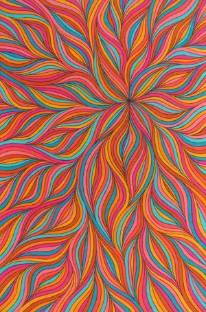 Pretty Color Waves Wallpaper