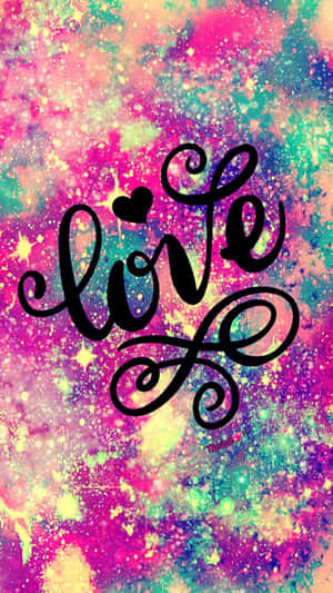 Pretty Cute Phone Love Art Wallpaper