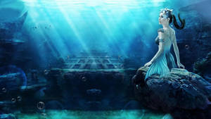 Pretty Desktop Mermaid Sea Wallpaper