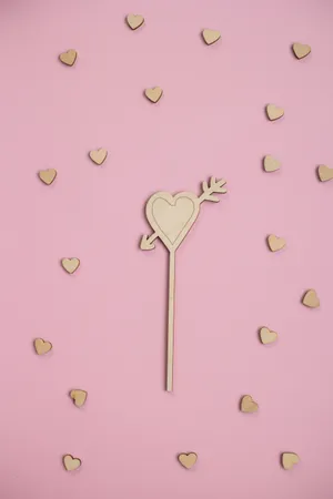 Pretty Glittery Pink Hearts Wallpaper
