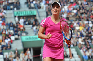 Pretty In Pink Justine Henin Wallpaper