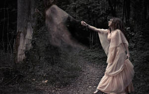 Pretty Lady Reaches Ghost Soul Wallpaper