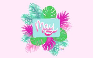 Pretty May Leaves Artwork Wallpaper