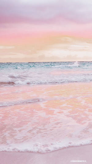 Pretty Pastel Sea Lock Screen Wallpaper