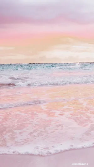 Pretty Pastel Sea Lock Screen Wallpaper