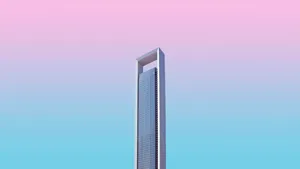 Pretty Pastel Skyscraper Wallpaper