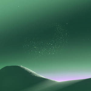 Pretty Sand Dunes In Pastel Green Wallpaper