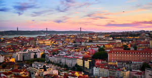 Pretty Sky In Lisbon Wallpaper