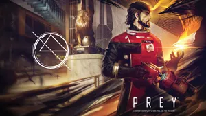 Prey Morgan Yu Red Suit Wallpaper