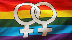 Pride Flag Lesbian Symbol Wallpaper