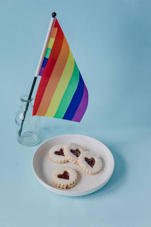 Pride Flag Sugar Cookies Wallpaper