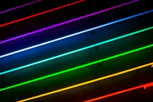 Pride Month_ Rainbow Lights Abstract Wallpaper