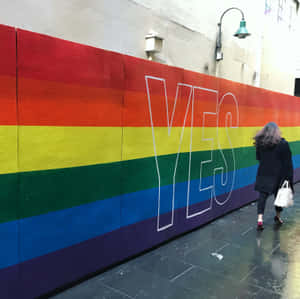 Pride Month Rainbow Wall Art Wallpaper