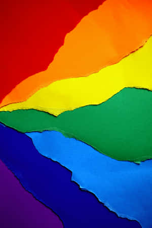 Pride Rainbow Paper Art Wallpaper