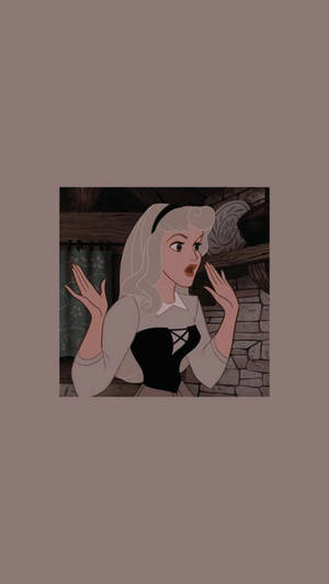 Princess Aurora Aesthetic Cartoon Disney Wallpaper