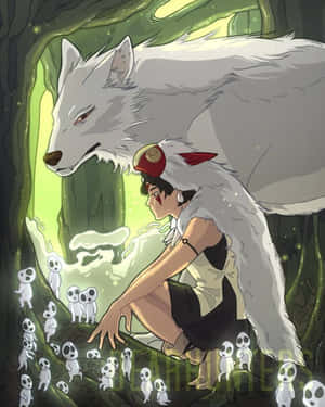 Princess Mononoke Studio Ghibli Kodama Wallpaper