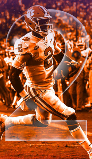 Professional Athlete Catching A Football Wallpaper