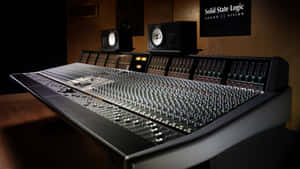 Professional Audio Mixing Console Wallpaper