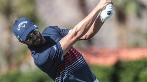 Professional Golfer Adam Hadwin In Action Wallpaper