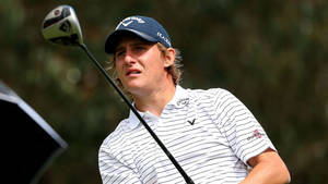 Professional Golfer Emiliano Grillo's Swing In Action Wallpaper