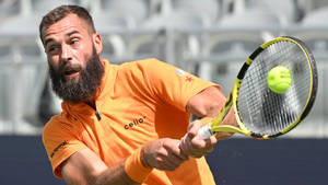 Professional Tennis Player Benoit Paire In Action. Wallpaper