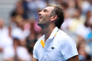 Professional Tennis Player Julien Benneteau Appears Weary Wallpaper