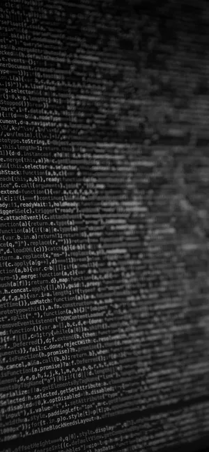 Programming Iphone Black And White Codes Wallpaper