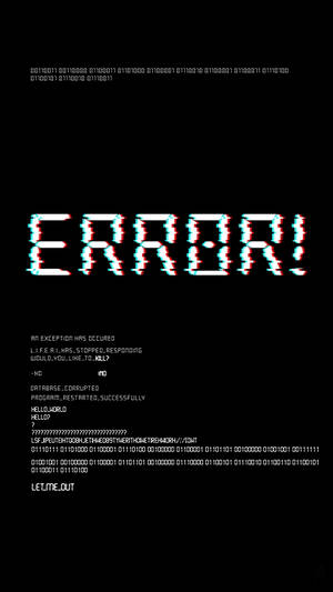 Programming Iphone Error Notification Wallpaper