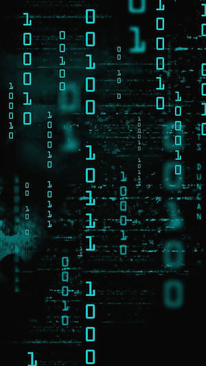 Programming Iphone Floating Binary Codes Wallpaper