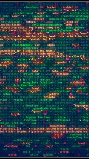 Programming Iphone Green And Orange Codes Wallpaper