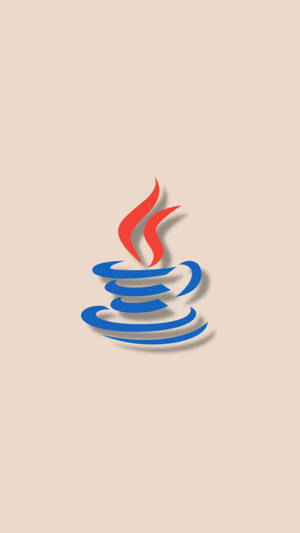 Programming Iphone Java Logo On Cream Wallpaper