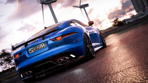 Project Cars 2 Blue Jaguar Wallpaper