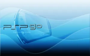 Psp Go Blue Waves With Console Wallpaper