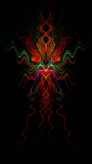 Psychedelic Iphone Wavy Figure Wallpaper