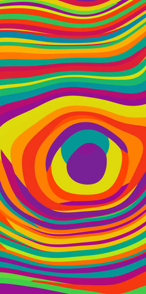 Psychedelic Rainbow Stripes Wallpaper