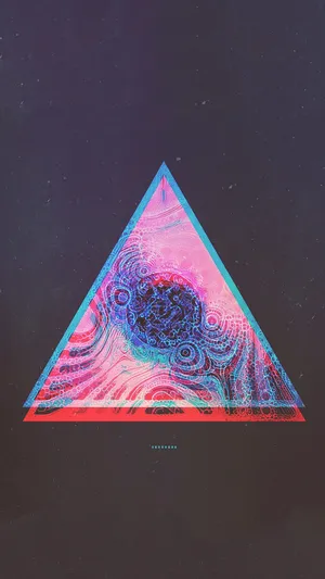 Psychedelic Triangle Artwork Wallpaper