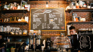 Pub Barista Coffee Menu Photography Wallpaper