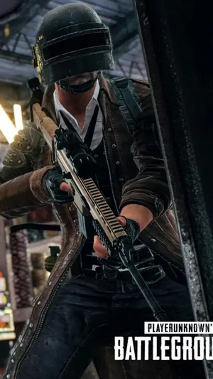 Pubg Android Helmet Scar Gun Wallpaper