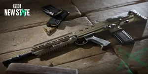 Pubg New State Gun On Wooden Wallpaper