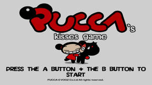 Pucca's Kisses Game Starting Screen Wallpaper