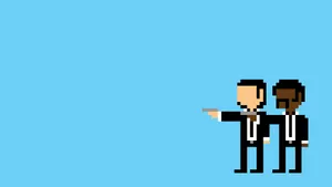 Pulp Fiction Pixel Art Wallpaper