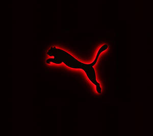 Puma Red Neon Logo Wallpaper