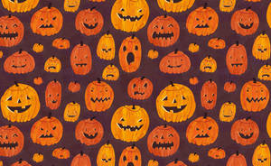 Pumpkin Halloween Artwork Wallpaper