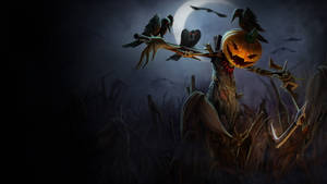 Pumpkin Scarecrow Halloween Computer Wallpaper