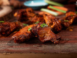 Pungent Peri Peri Chicken Dish Wallpaper