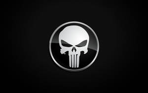 Punisher Logo Round Badge Wallpaper