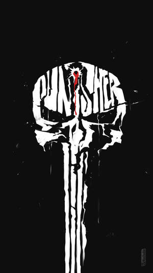 Punisher Text In Logo Wallpaper