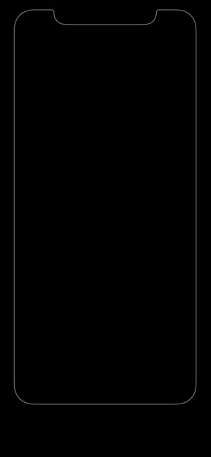 Pure Black With Phone Screen Outline Wallpaper