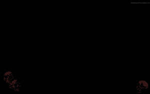 Pure Black With Red Skulls Wallpaper